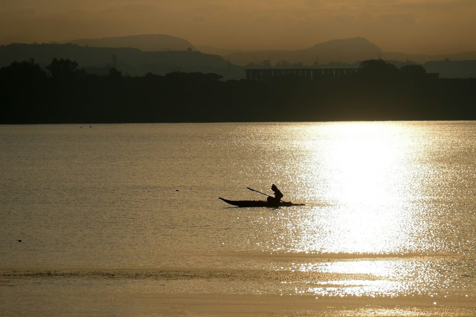 Lake Tana at golden hour, Ethiopia