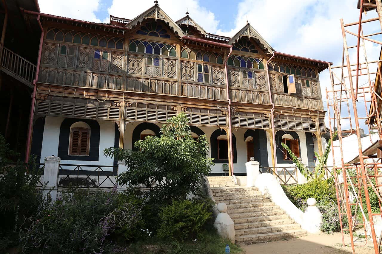 The Rimbaud House museum in Harar, a merchant's house with an ornate carved wooden facade