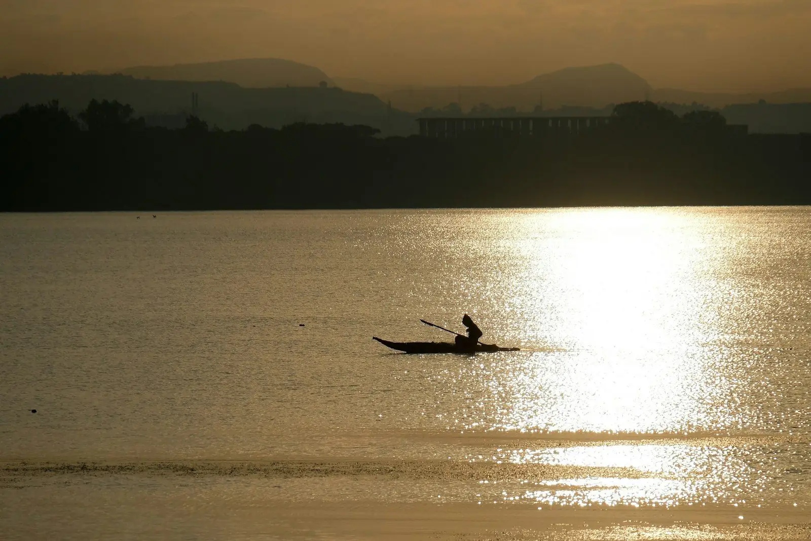 Lake Tana at golden hour, Ethiopia